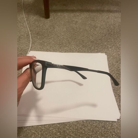 Ray Ban RB 7029 5197 53-17-145 Black/Mint Green Full Rim Eyeglasses Frame TR35 - Picture 7 of 8